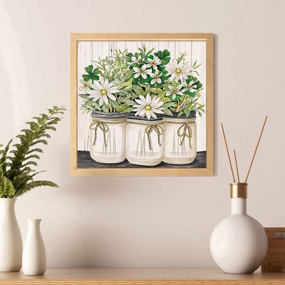 Chrysanthemum - Full Round Drill Diamond Painting 30*30CM