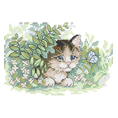 Kitties - 14CT Stamped Cross Stitch 21*16CM