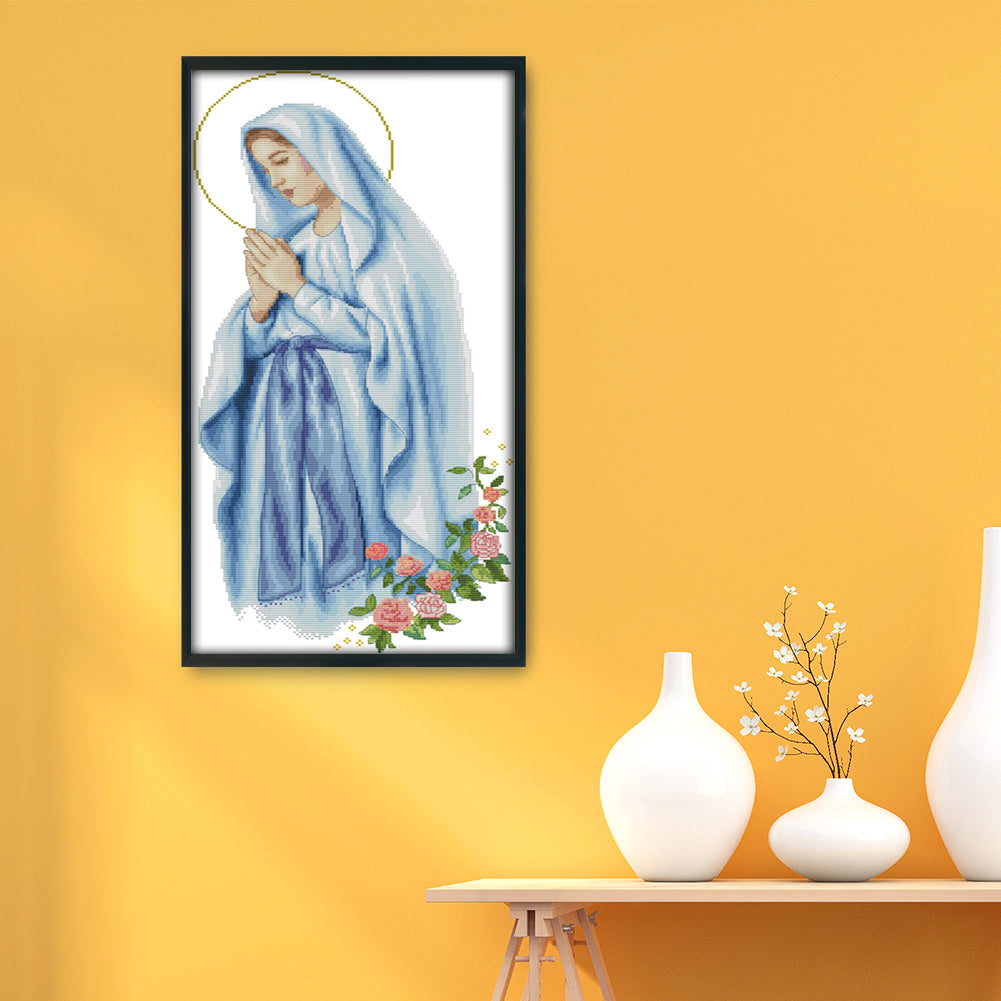 Virgin Mary - 14CT Stamped Cross Stitch 57*31CM