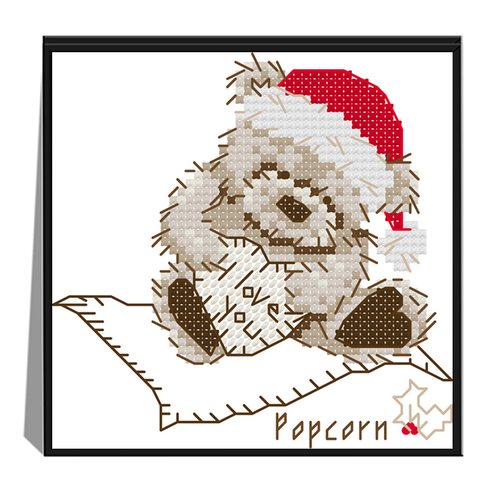 Christmas - 14CT Stamped Cross Stitch 14*14CM