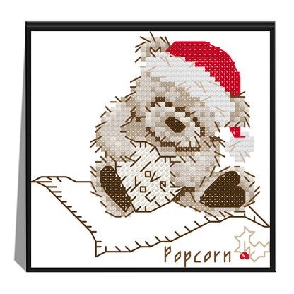 Christmas - 14CT Stamped Cross Stitch 14*14CM