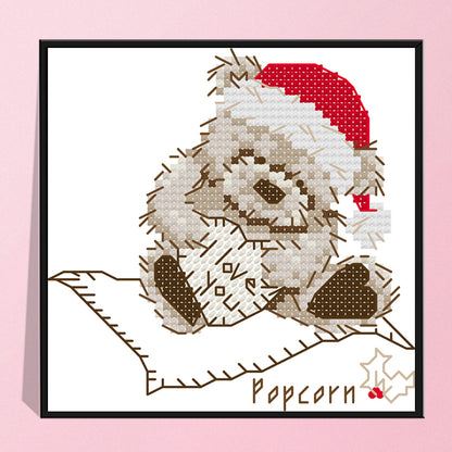 Christmas - 14CT Stamped Cross Stitch 14*14CM