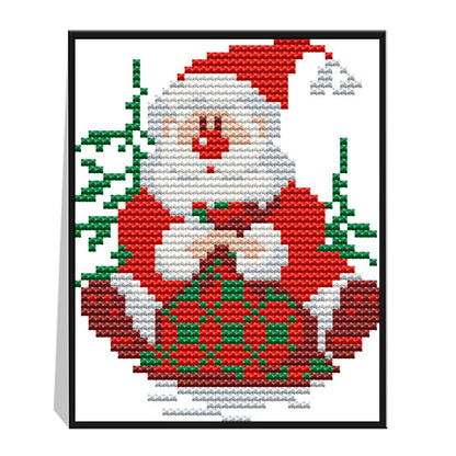 Christmas - 14CT Stamped Cross Stitch 15*13CM