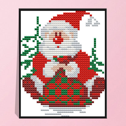 Christmas - 14CT Stamped Cross Stitch 15*13CM