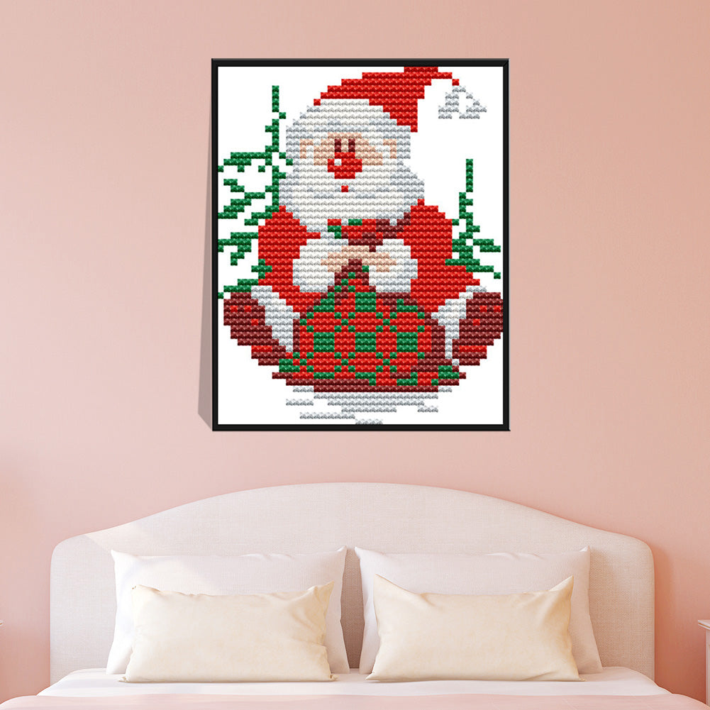 Christmas - 14CT Stamped Cross Stitch 15*13CM