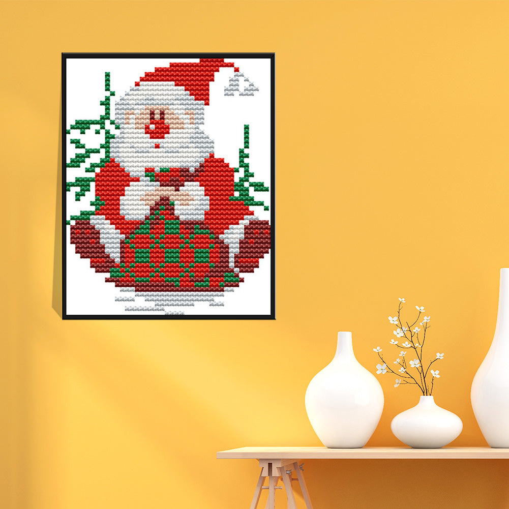 Christmas - 14CT Stamped Cross Stitch 15*13CM