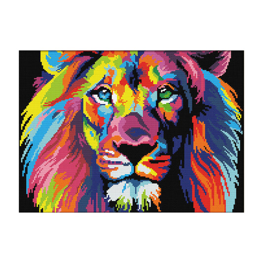 Lion - 14CT Stamped Cross Stitch 40*32CM