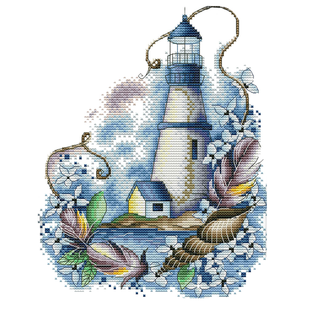 Lighthouse - 14CT Stamped Cross Stitch 22*29CM