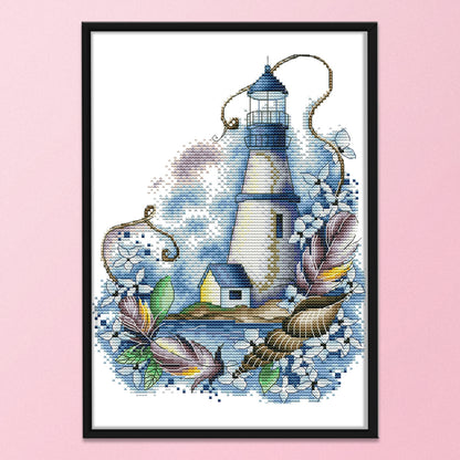 Lighthouse - 14CT Stamped Cross Stitch 22*29CM