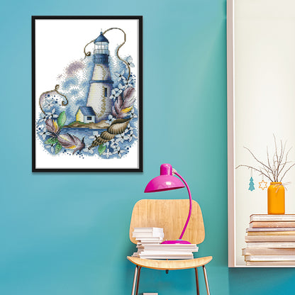 Lighthouse - 14CT Stamped Cross Stitch 22*29CM