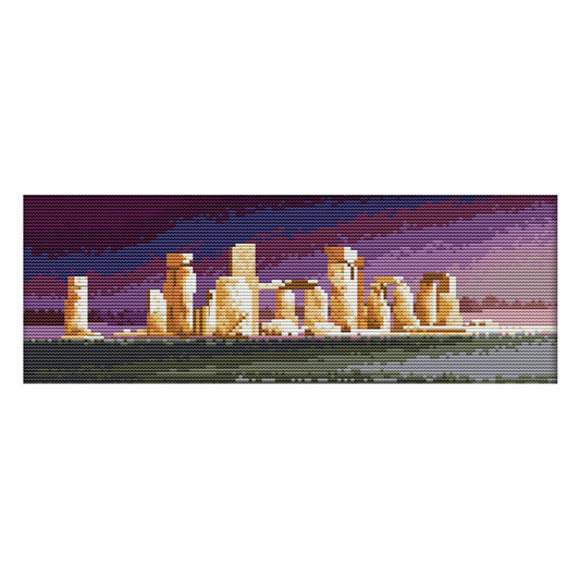 Stonehenge - 14CT Stamped Cross Stitch 37*16CM