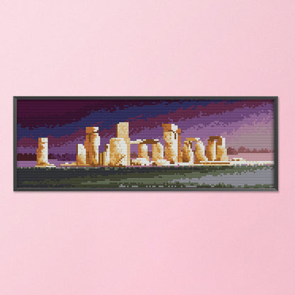 Stonehenge - 14CT Stamped Cross Stitch 37*16CM