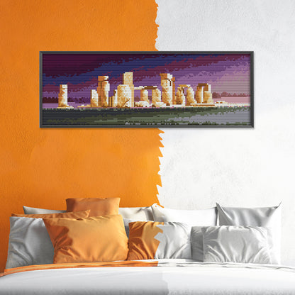 Stonehenge - 14CT Stamped Cross Stitch 37*16CM