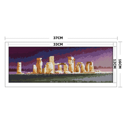 Stonehenge - 14CT Stamped Cross Stitch 37*16CM