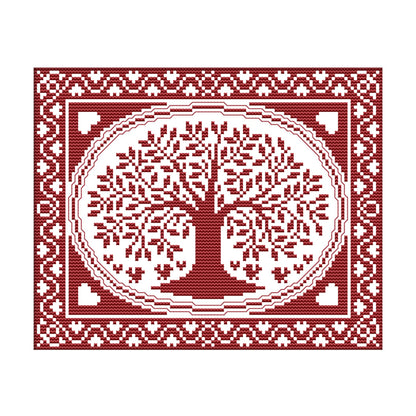 Tree - 14CT Stamped Cross Stitch 28*21CM