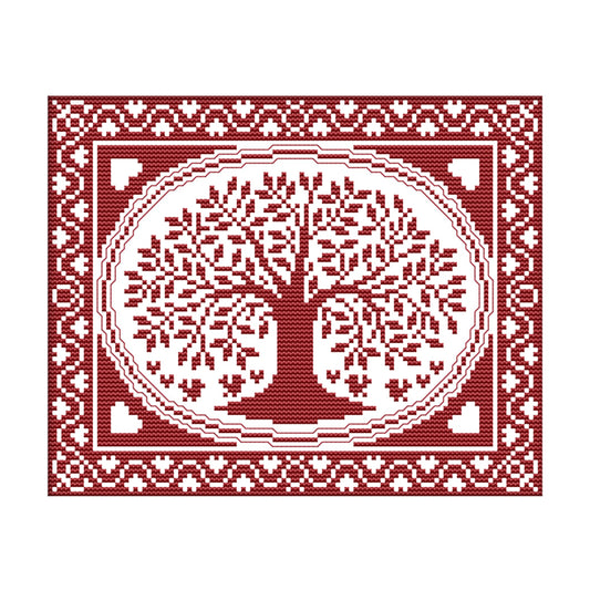 Tree - 14CT Stamped Cross Stitch 28*21CM