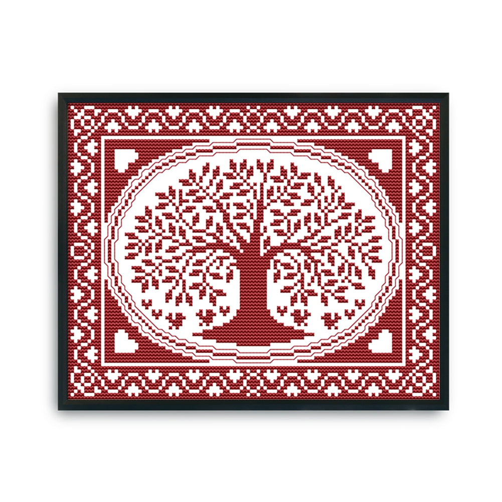 Tree - 14CT Stamped Cross Stitch 28*21CM