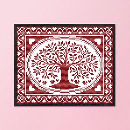 Tree - 14CT Stamped Cross Stitch 28*21CM