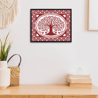 Tree - 14CT Stamped Cross Stitch 28*21CM