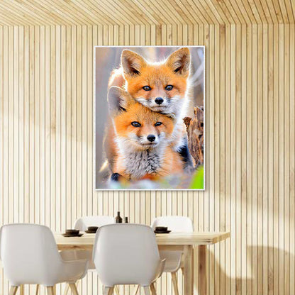 Fox - Full Round Drill Diamond Painting 30*40CM