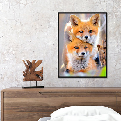 Fox - Full Round Drill Diamond Painting 30*40CM