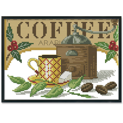 Tea - 14CT Stamped Cross Stitch 25*18CM