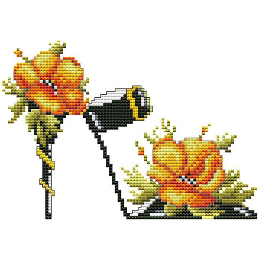 Heels - 14CT Stamped Cross Stitch 21*16CM