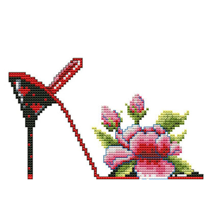 Heels - 14CT Stamped Cross Stitch 21*16CM