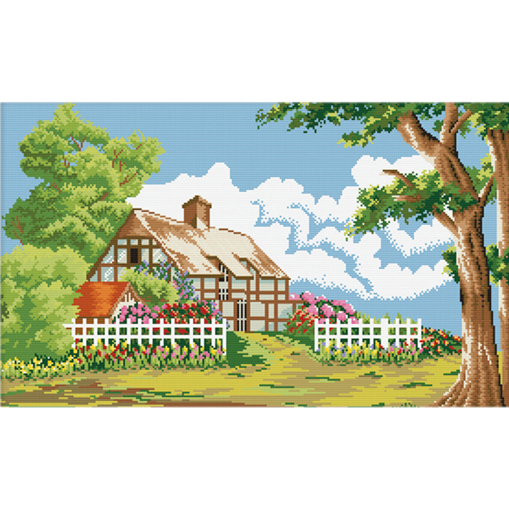 Country Scenery - 11CT Stamped Cross Stitch 73*47CM