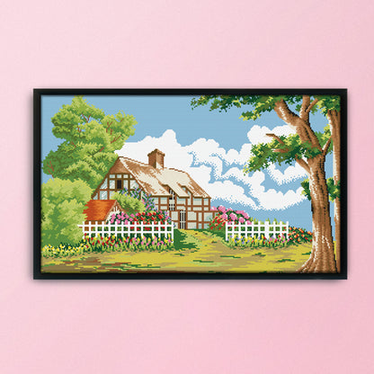 Country Scenery - 11CT Stamped Cross Stitch 73*47CM