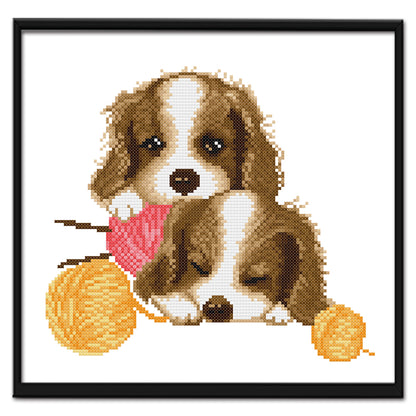 Dog- 11CT Stamped Cross Stitch 36 *34CM