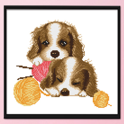 Dog- 11CT Stamped Cross Stitch 36 *34CM