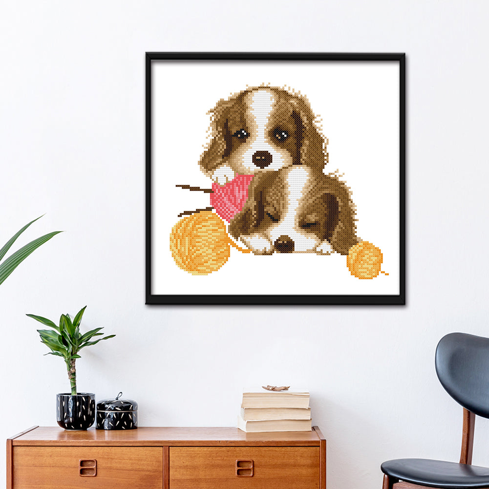 Dog- 11CT Stamped Cross Stitch 36 *34CM