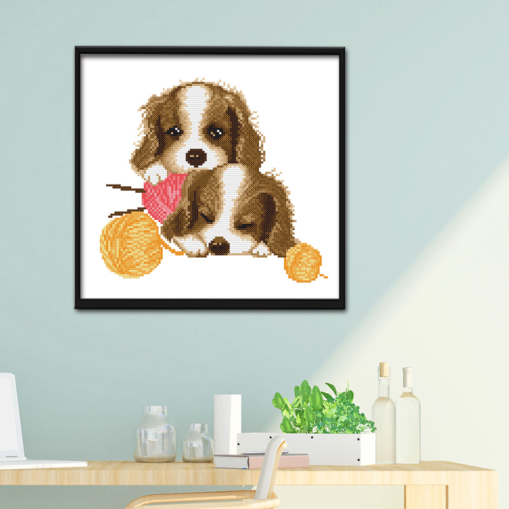 Dog- 11CT Stamped Cross Stitch 36 *34CM