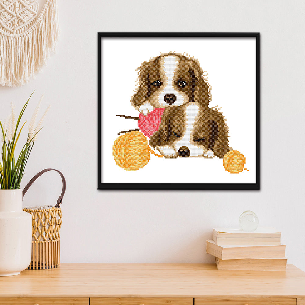 Dog- 11CT Stamped Cross Stitch 36 *34CM