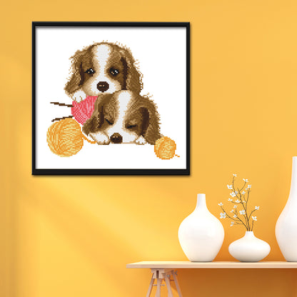 Dog- 11CT Stamped Cross Stitch 36 *34CM