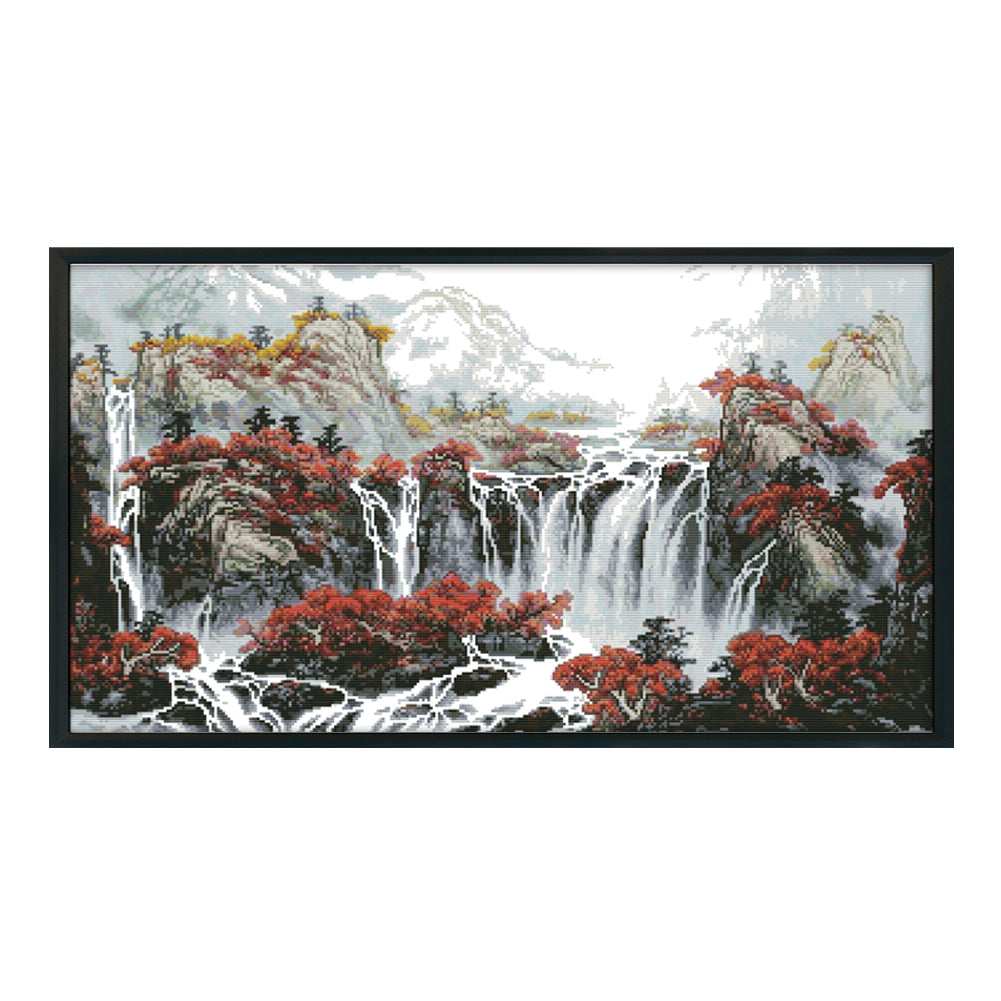 Landscape - 14CT Stamped Cross Stitch 64*41CM