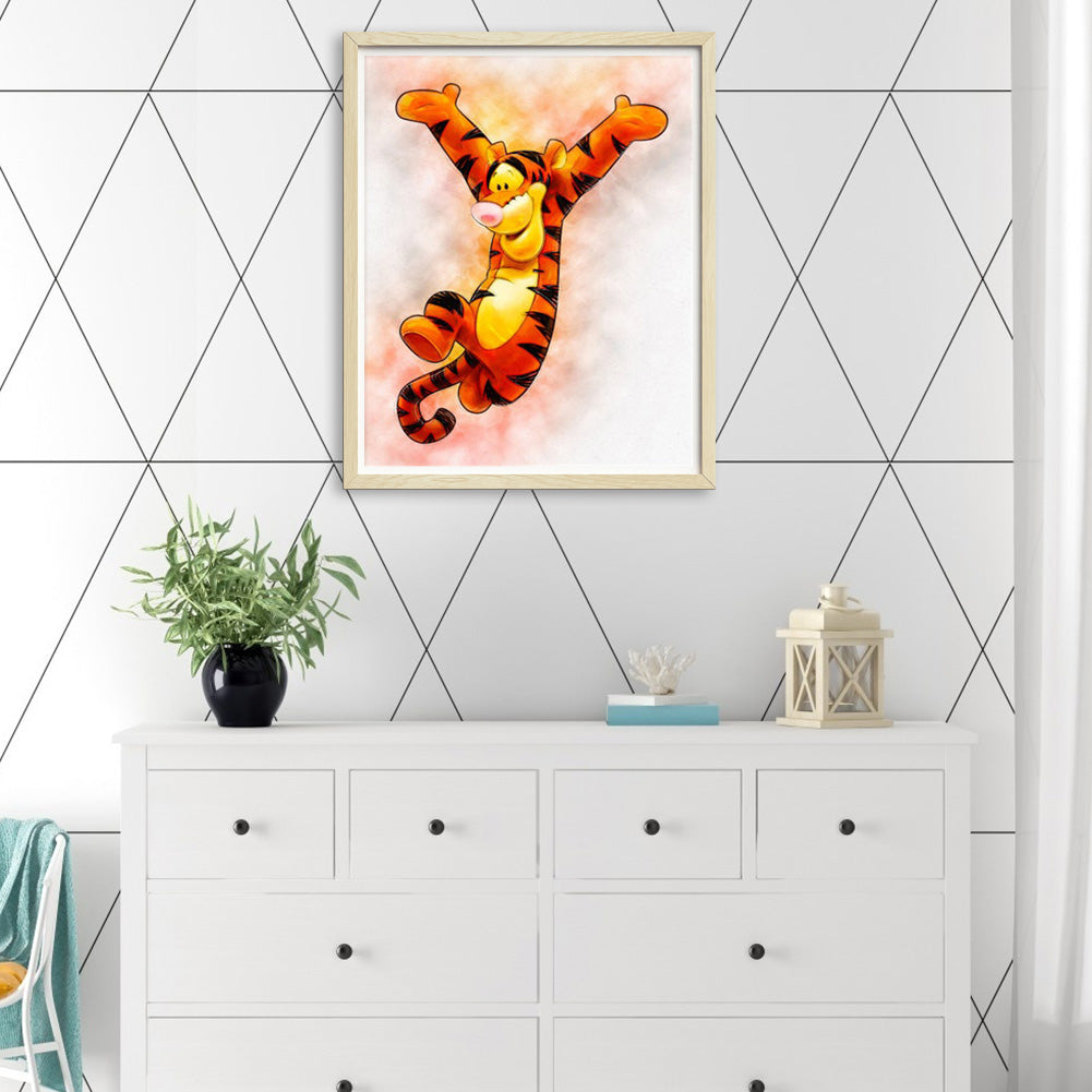 Tiger - Full Round Drill Diamond Painting 30*40CM