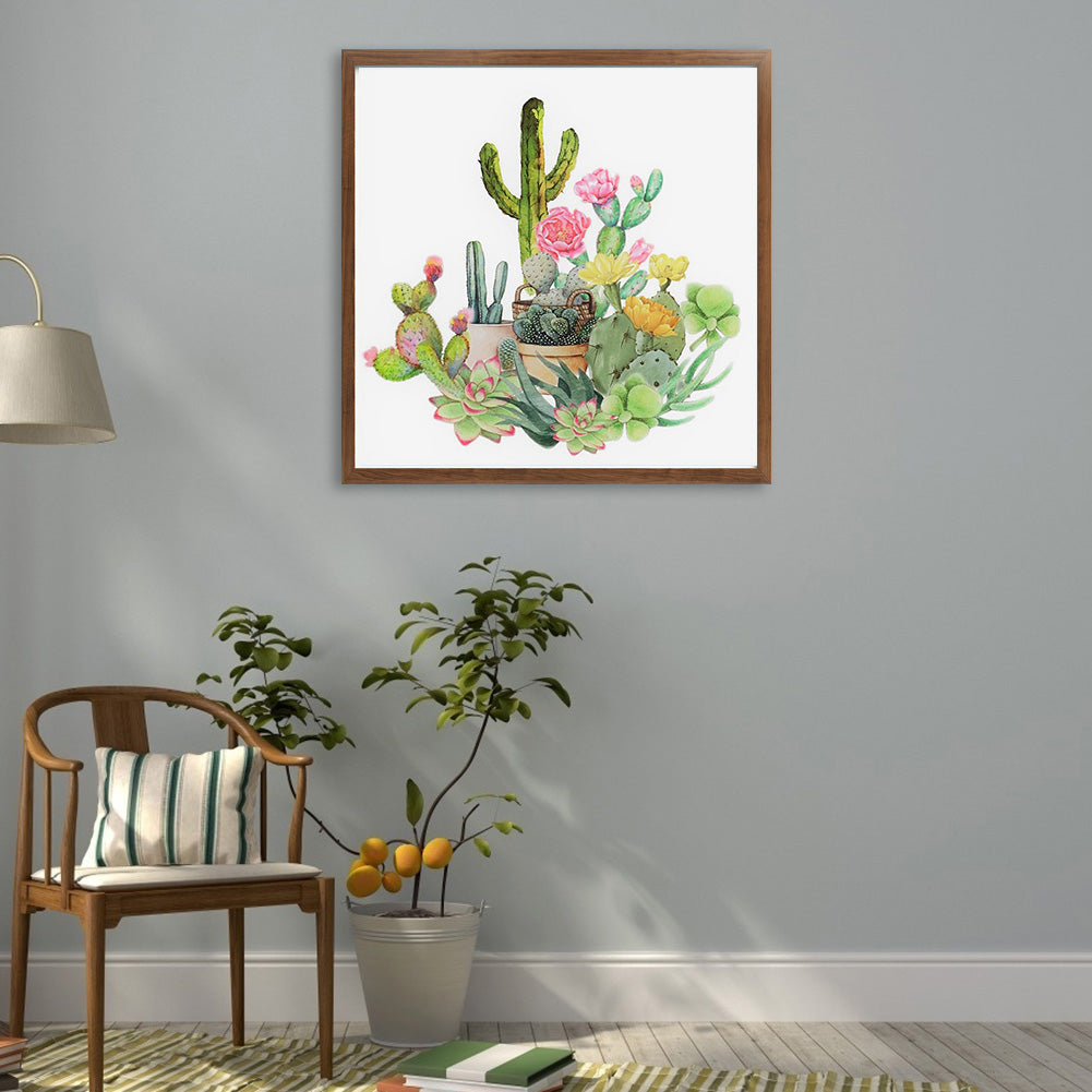 Cactus - Full Round Drill Diamond Painting 30*30CM