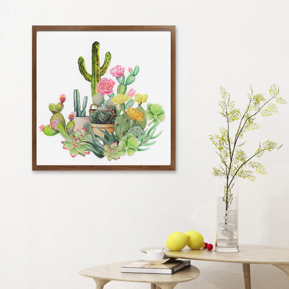 Cactus - Full Round Drill Diamond Painting 30*30CM