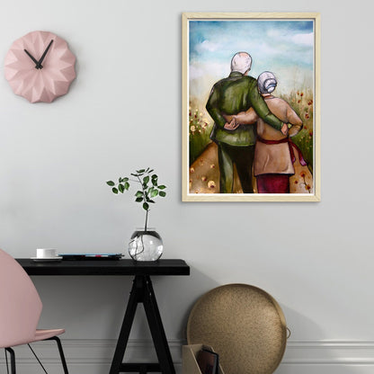 Grandparents - Full Round Drill Diamond Painting 30*40CM