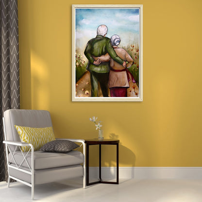 Grandparents - Full Round Drill Diamond Painting 30*40CM
