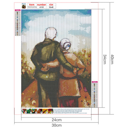Grandparents - Full Round Drill Diamond Painting 30*40CM