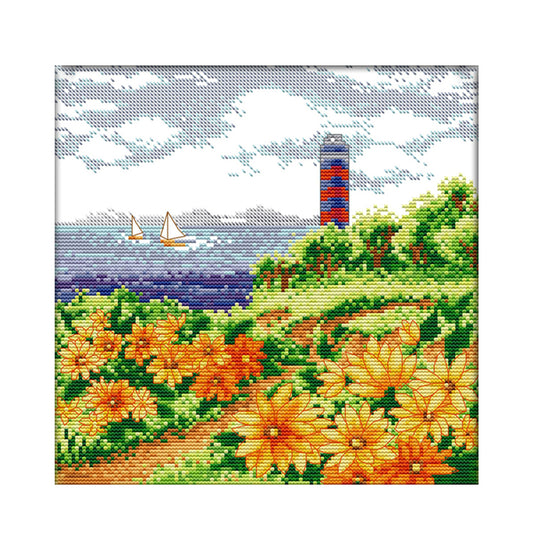 Scenery - 14CT Stamped Cross Stitch 29*29CM