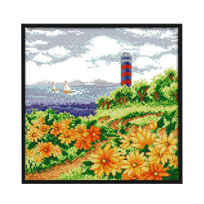 Scenery - 14CT Stamped Cross Stitch 29*29CM