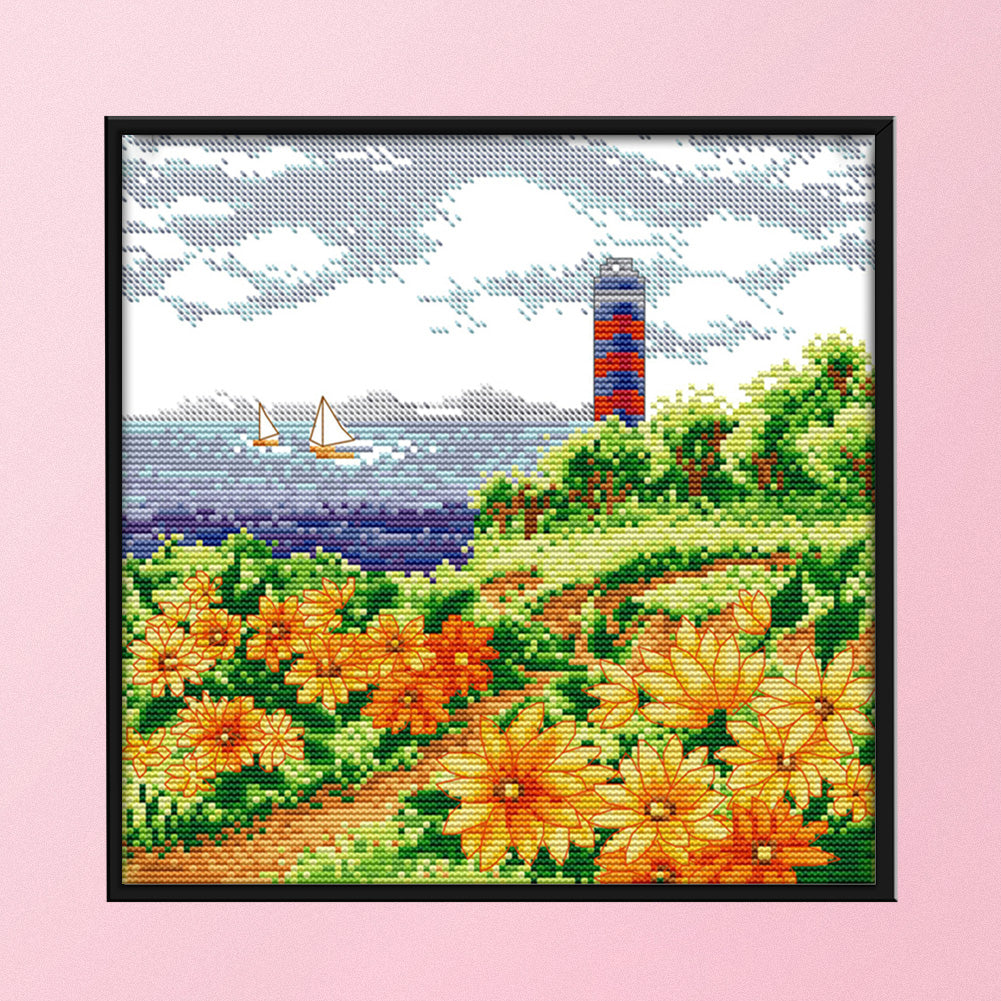 Scenery - 14CT Stamped Cross Stitch 29*29CM