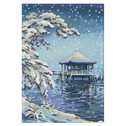 Pavilion - 14CT Stamped Cross Stitch 34*46CM