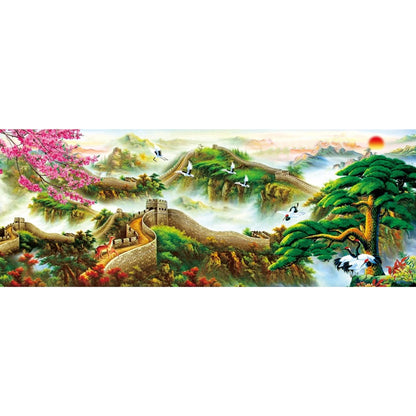 Great Wall - Full Round Drill Diamond Painting 80*30CM