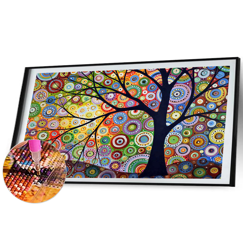 Tree - Full Round Drill Diamond Painting 80*40CM