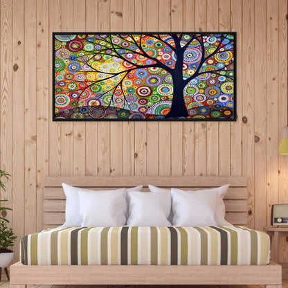 Tree - Full Round Drill Diamond Painting 80*40CM